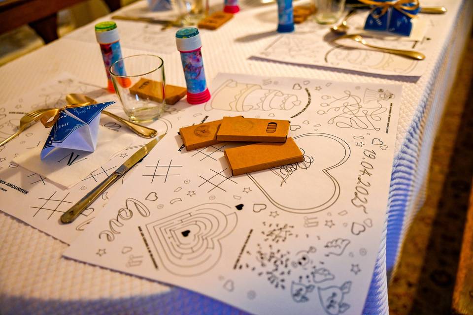 Set de table Table des enfants