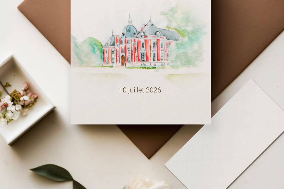 Faire-Part à l'aquarelle