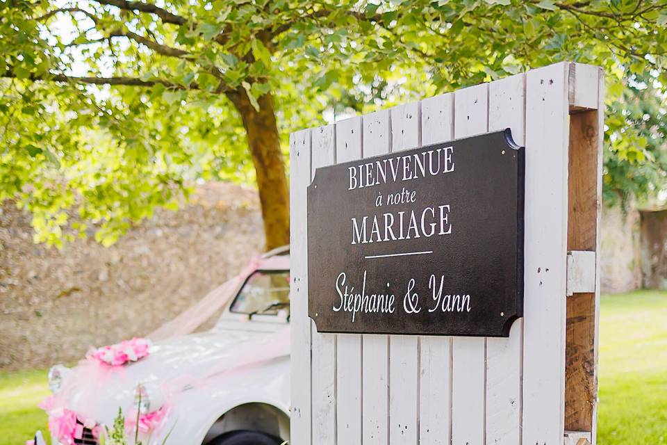 Panneau bienvenue