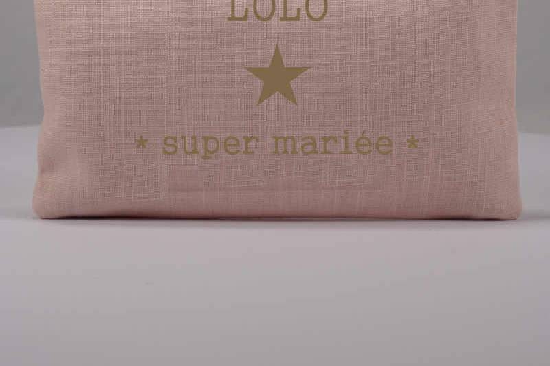 Pochette mariée personnalisée