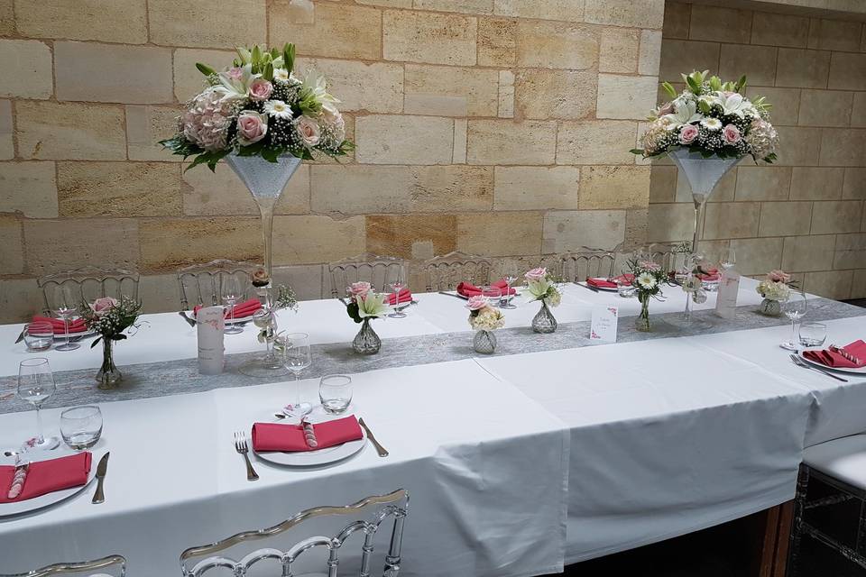 Table des mariée