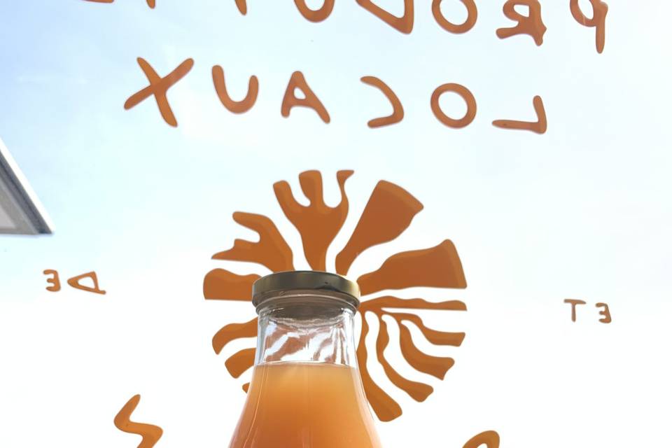 Jus de pomme bio et local