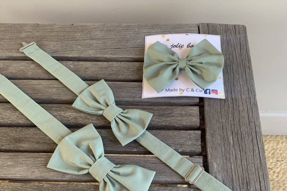 Noeud père & Fils et barrette