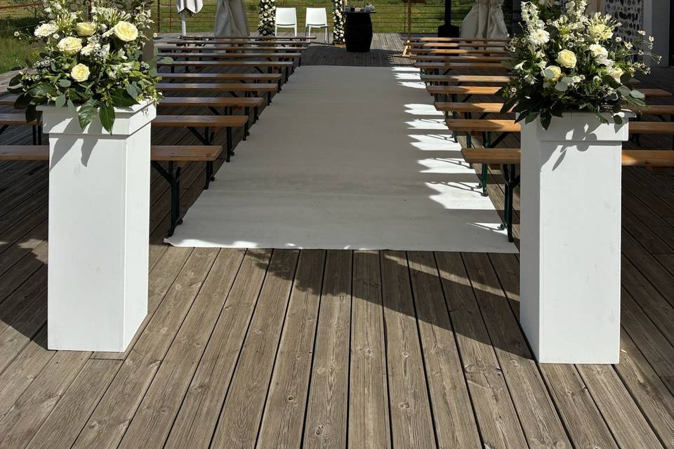 Cérémonie en terrasse
