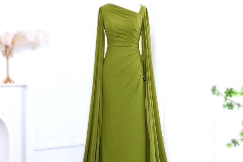 Elegant Green Evening Gown