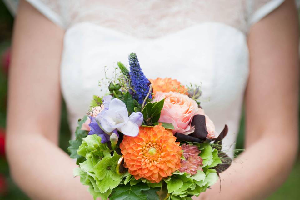 Bouquet avec petits portraits