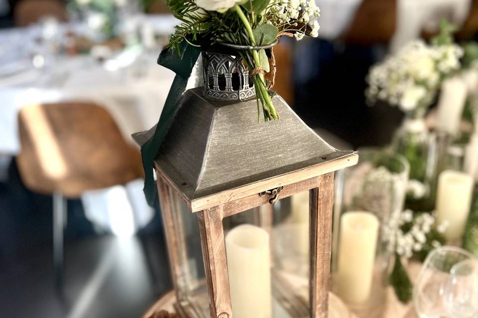 Lanterne table d'honneur