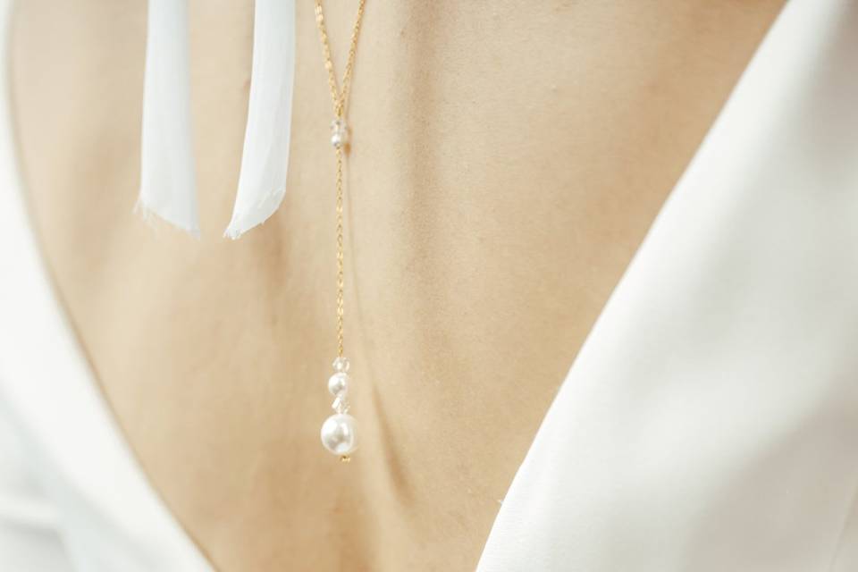 Détail dos robe de mariée