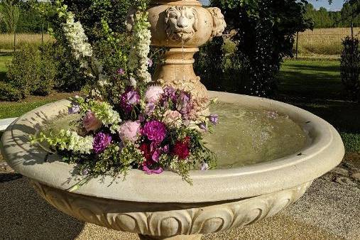 Fontaine fleurie