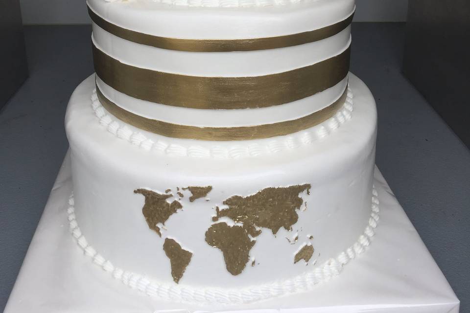 Wedding cake theme du monde