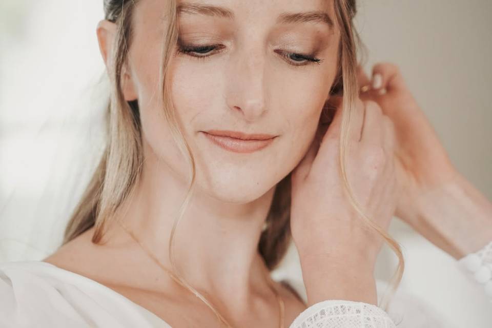 Maquillage doux et bonne mine