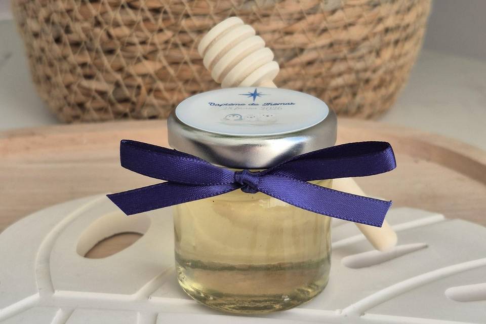 Mini pot de miel personnalisé