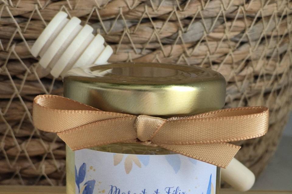 Mini pot de miel personnalisé