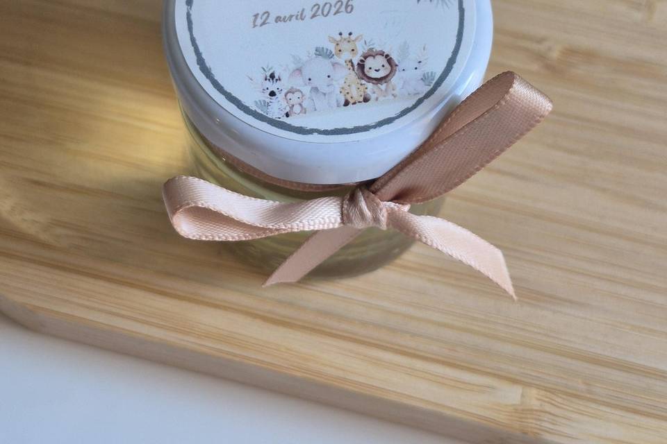 Mini pot de miel personnalisé