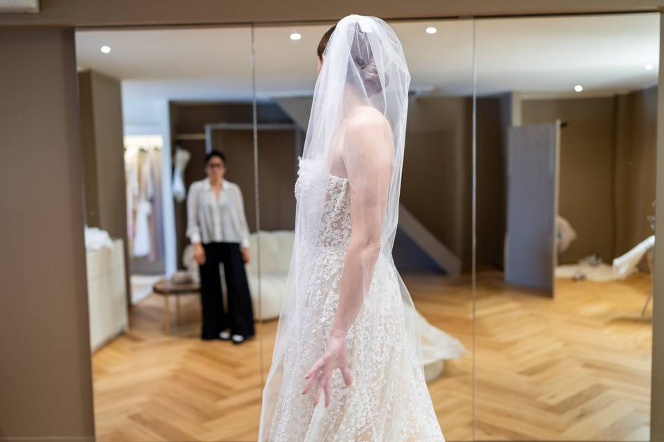 Mariée voilée