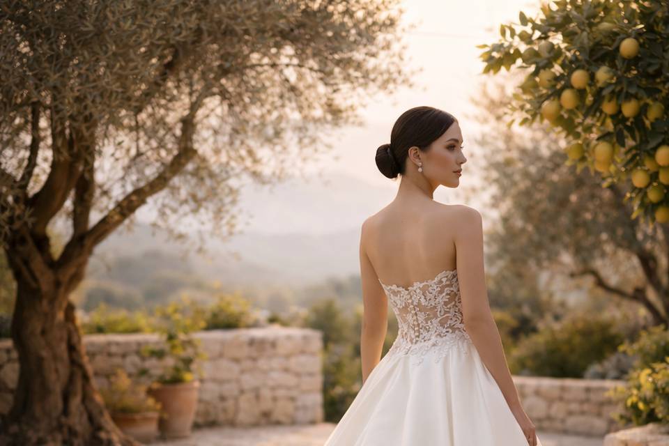 La soie de la robe Lilas