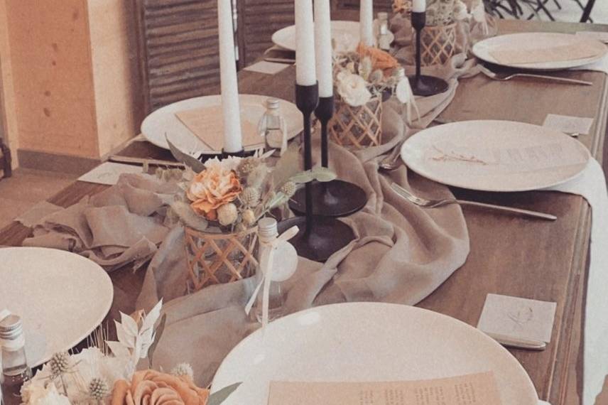 Décoration table mariage