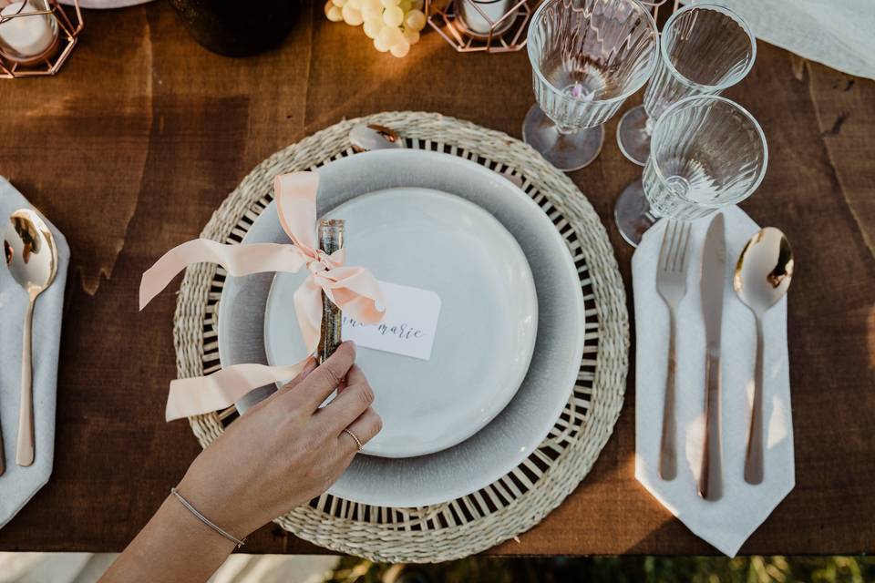 Décoration invité mariage