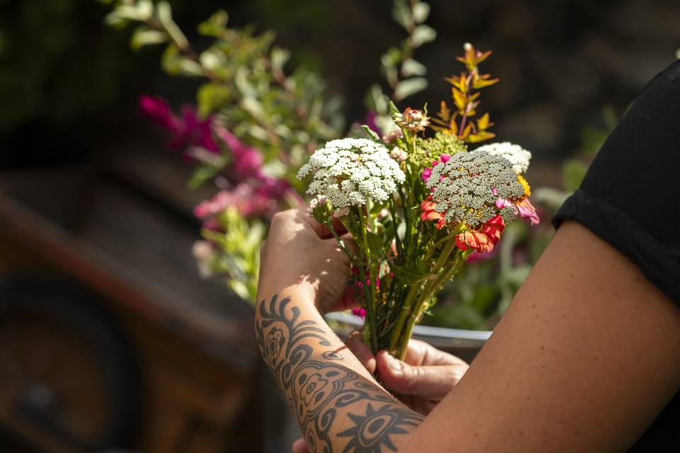 Création d'un bouquet