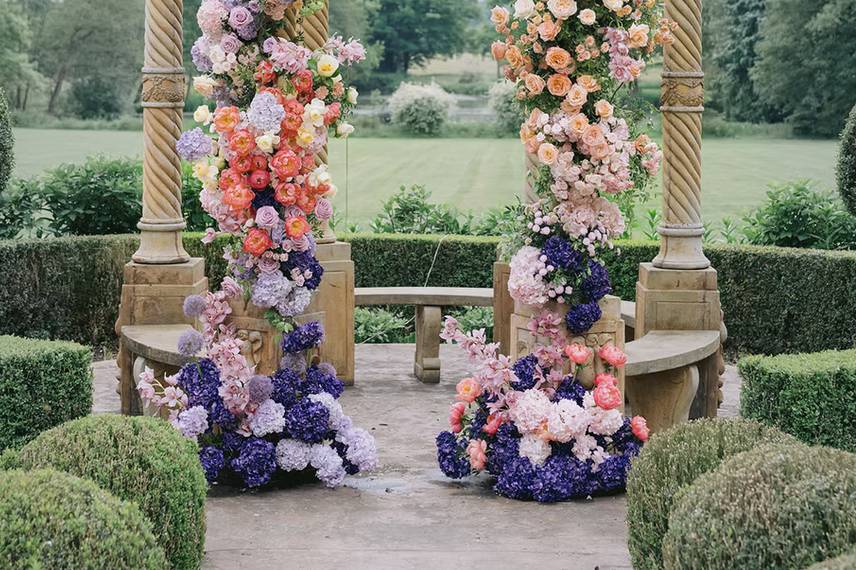 Kiosque florale pour cérémonie
