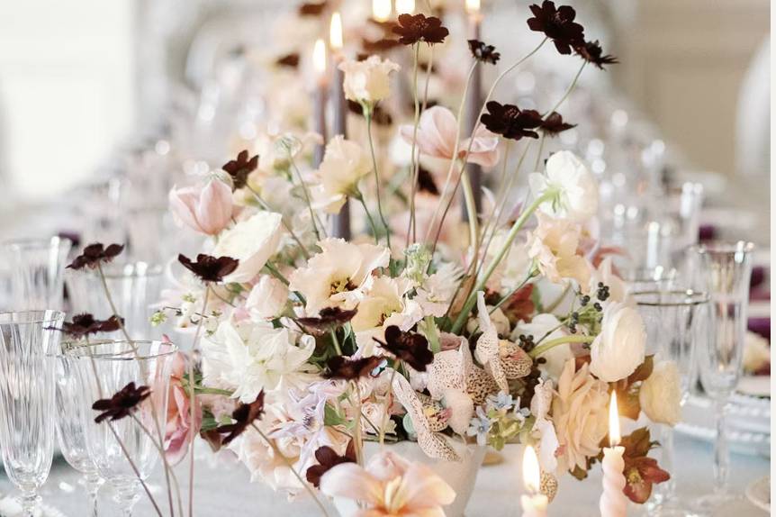 Table gourmande et florale