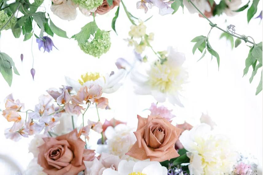 Centres de table fleuris