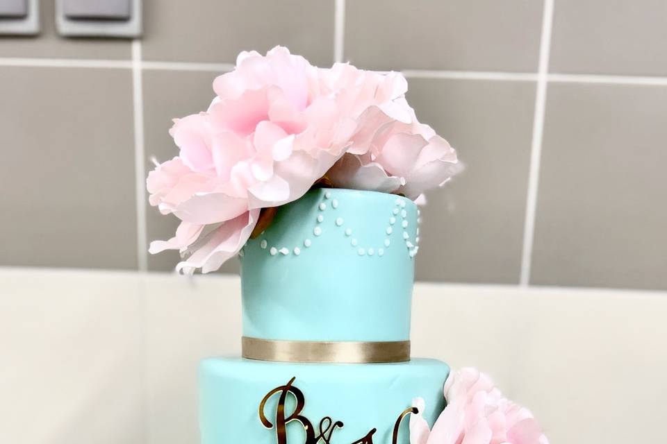 Mariage  bleu et rose