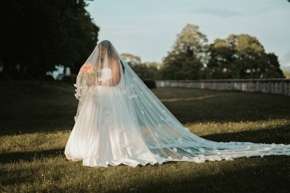 Mariée sous le voile