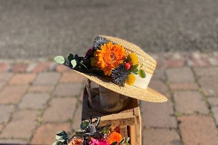 Bouquet et Chapeau de mariée