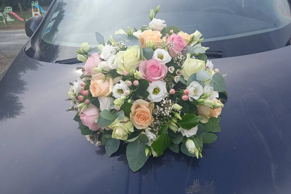 Compo floral voiture