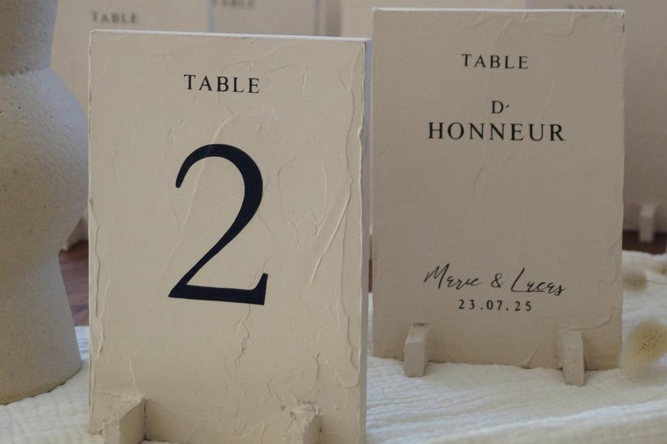 Numéro de table