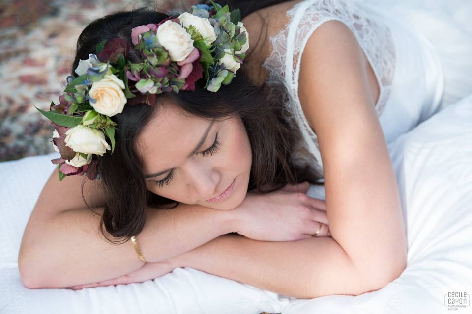 Couronne champêtre chic