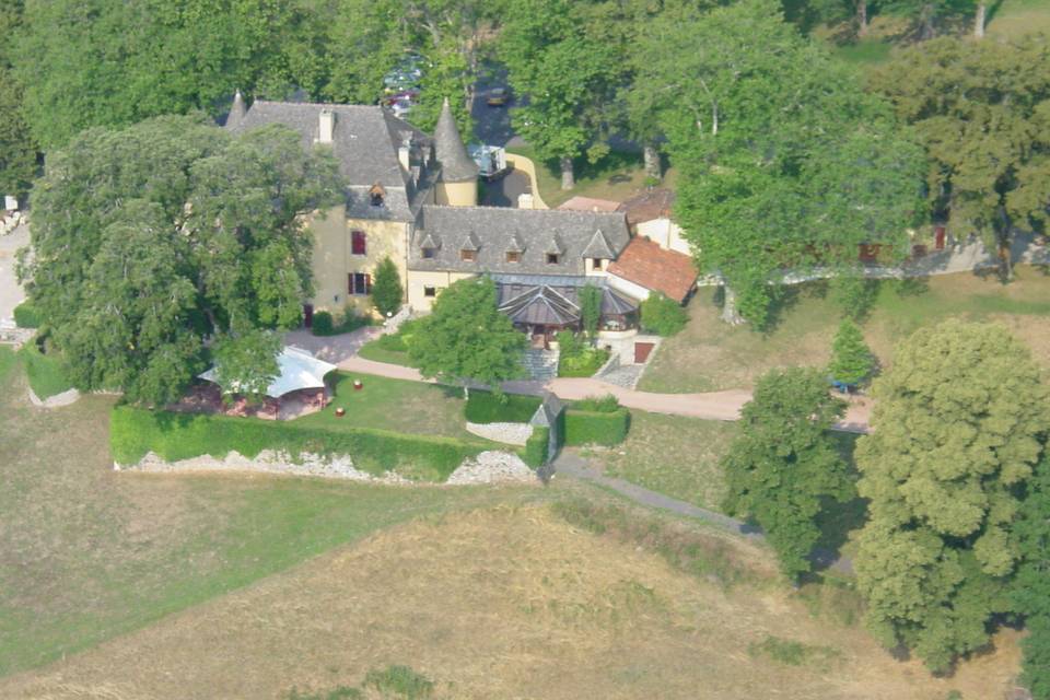 Le domaine, vue aérienne