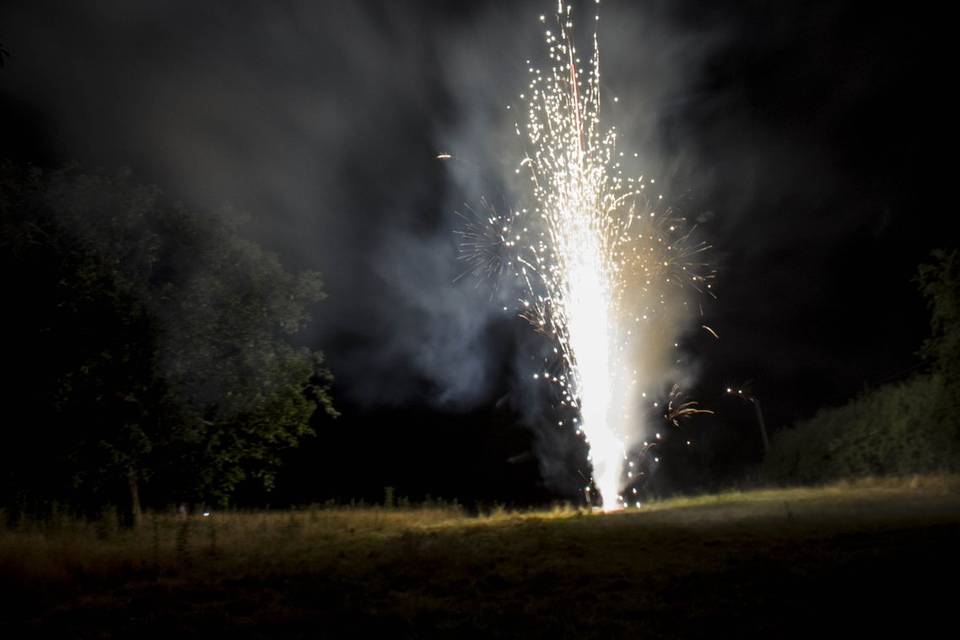 Feu d'artifice soirée