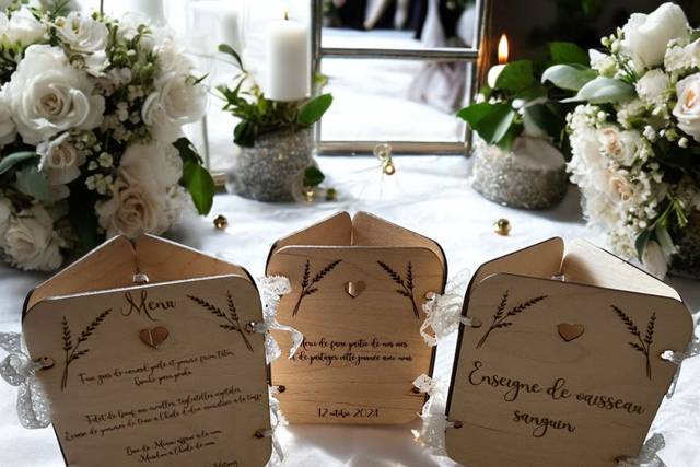 Menu en bois