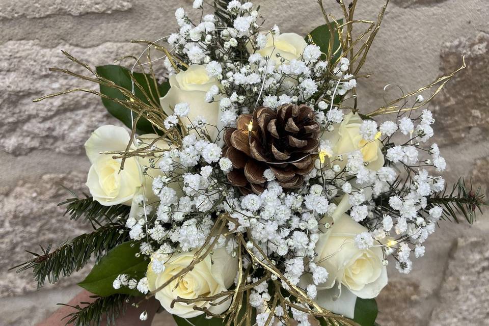 Bouquet de mariée lumineux