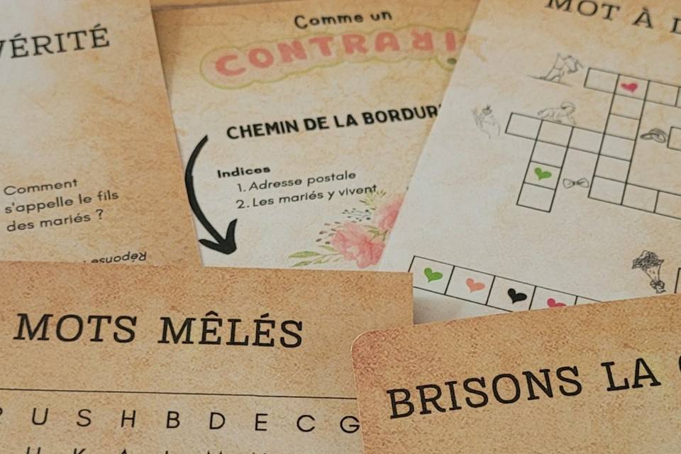 Jeux de mariage