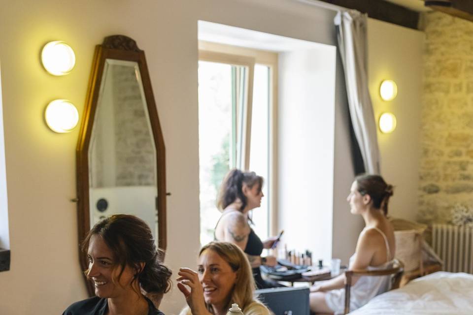 Séance maquillage