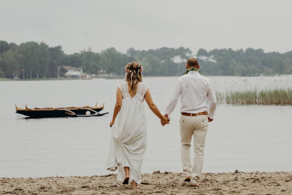 Séance couple sur la plage