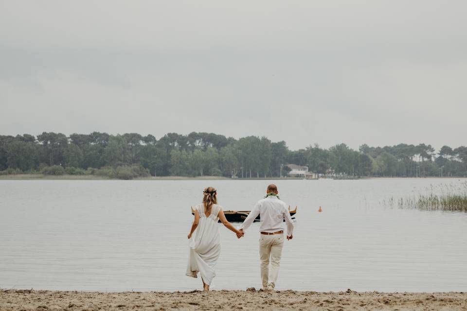 Séance couple sur la plage