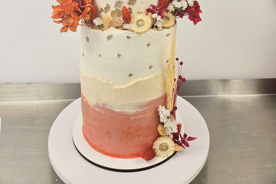 Wedding cake terracotta