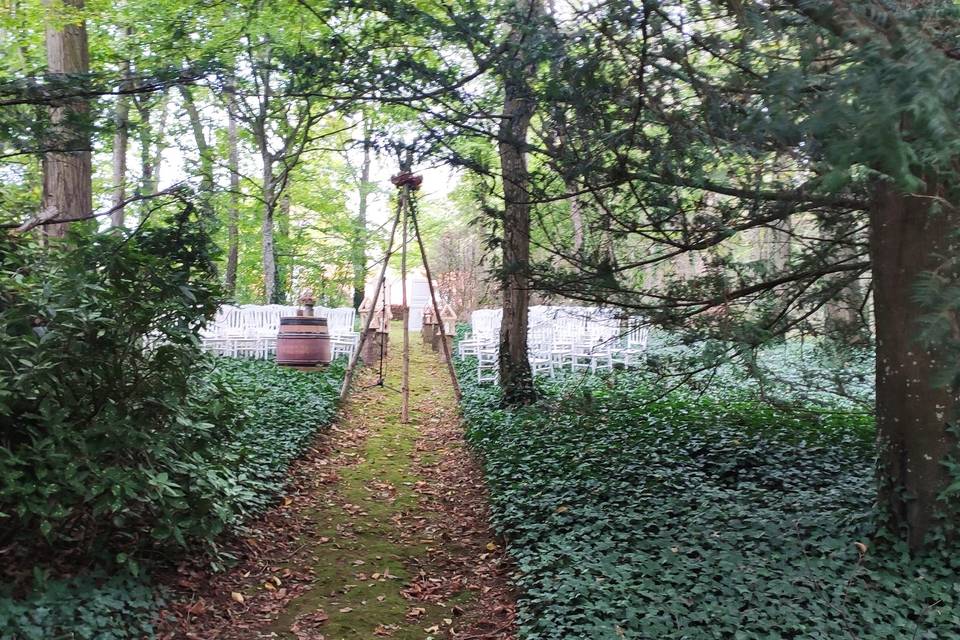 Cérémonie en forêt