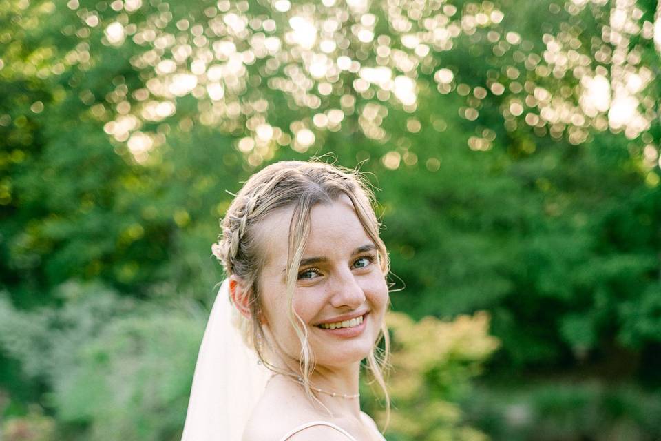 Séance portrait de la mariée