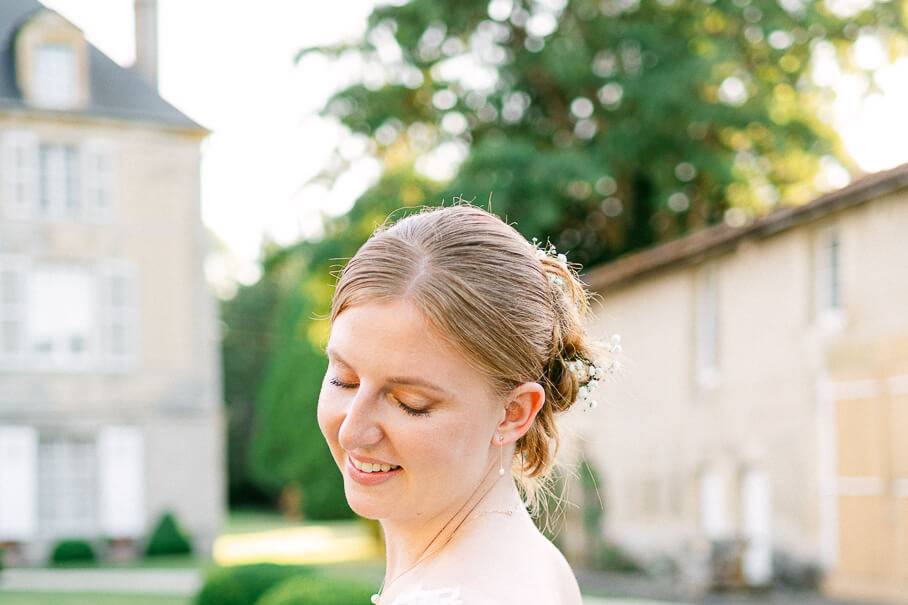 Séance portrait de la mariée