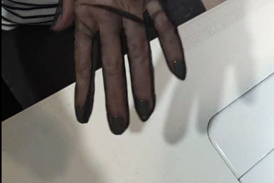 Gants tulle noir long