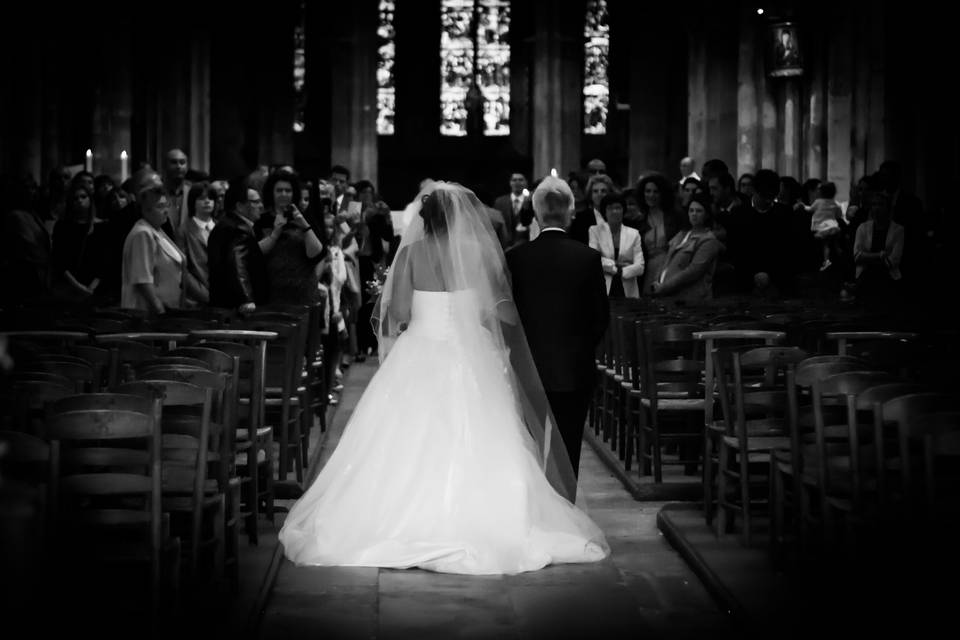 Arrivée de la mariée