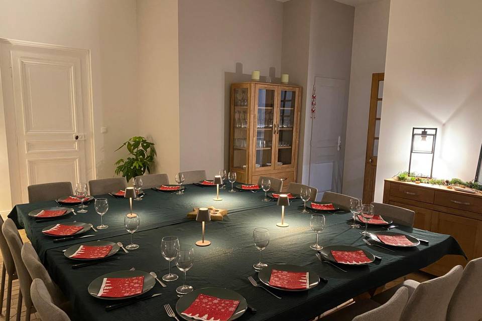 Salle à manger Noël