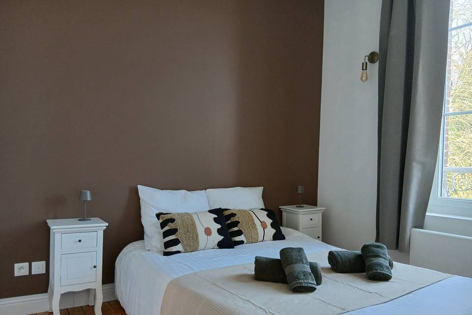 Chambre Marron Jardin