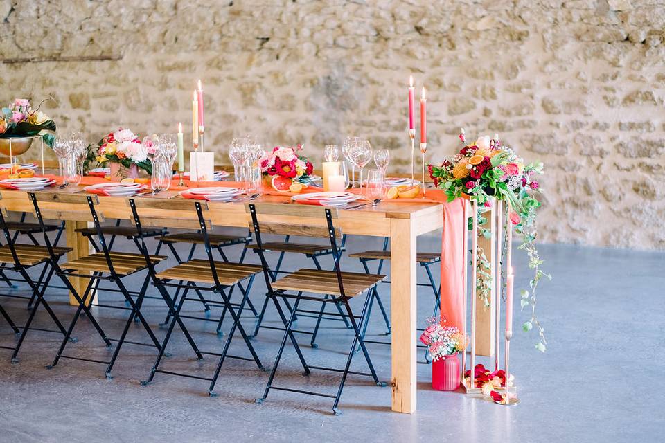 Nos Tables tables en bois - mobilier pour mariage, réception-Sud de france