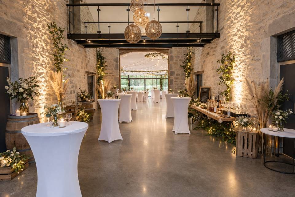 Apéritif à l'intérieur